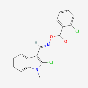 2-chloro-3-({[(2-chlorobenzoyl)oxy]imino}methyl)-1-methyl-1H-indole