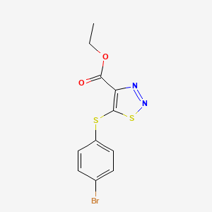 Ethyl 5-[(4-bromophenyl)sulfanyl]-1,2,3-thiadiazole-4-carboxylate