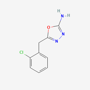 5-[(2-Chlorophenyl)methyl]-1,3,4-oxadiazol-2-amine