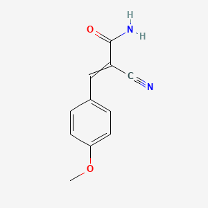 molecular formula C11H10N2O2 B2964723 2-Cyano-3-(4-methoxyphenyl)prop-2-enamide CAS No. 148238-29-3