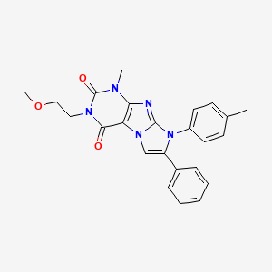 3-(2-methoxyethyl)-1-methyl-7-phenyl-8-(p-tolyl)-1H-imidazo[2,1-f]purine-2,4(3H,8H)-dione