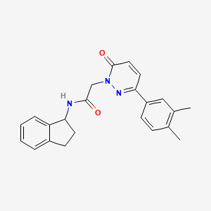 N-(2,3-dihydro-1H-inden-1-yl)-2-(3-(3,4-dimethylphenyl)-6-oxopyridazin-1(6H)-yl)acetamide