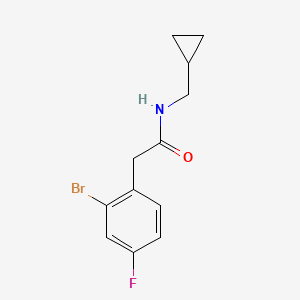 2-(2-Bromo-4-fluorophenyl)-N-(cyclopropylmethyl)acetamide
