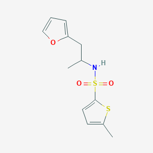 molecular formula C12H15NO3S2 B2964828 N-[1-(furan-2-yl)propan-2-yl]-5-methylthiophene-2-sulfonamide CAS No. 1235335-61-1