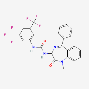 1-[3,5-bis(trifluoromethyl)phenyl]-3-(1-methyl-2-oxo-5-phenyl-2,3-dihydro-1H-1,4-benzodiazepin-3-yl)urea