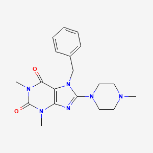 7-benzyl-1,3-dimethyl-8-(4-methylpiperazin-1-yl)-3,7-dihydro-1H-purine-2,6-dione