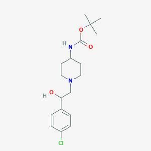 Tert-butyl {1-[2-(4-chlorophenyl)-2-hydroxyethyl]piperidin-4-yl}carbamate