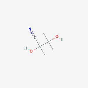 molecular formula C6H11NO2 B2964867 2,3-Dihydroxy-2,3-dimethylbutanenitrile CAS No. 26429-38-9