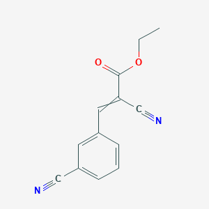 B2964958 Ethyl-2-cyano-3-(3-cyanophenyl)prop-2-enoate CAS No. 18153-16-7
