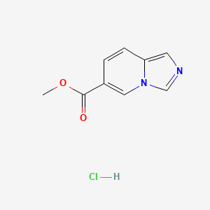 molecular formula C9H9ClN2O2 B2965004 methyl imidazo[1,5-a]pyridine-6-carboxylate hydrochloride CAS No. 2260931-15-3
