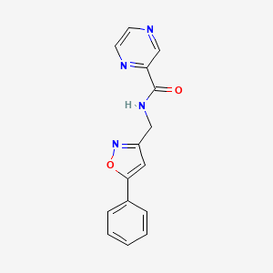 N-((5-phenylisoxazol-3-yl)methyl)pyrazine-2-carboxamide