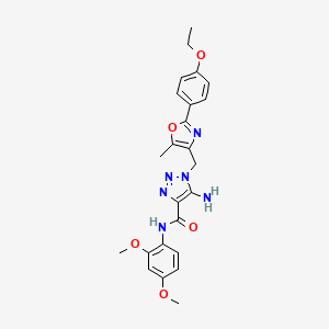 5-amino-N-(2,4-dimethoxyphenyl)-1-{[2-(4-ethoxyphenyl)-5-methyl-1,3-oxazol-4-yl]methyl}-1H-1,2,3-triazole-4-carboxamide
