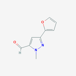 5-(Furan-2-yl)-2-methylpyrazole-3-carbaldehyde