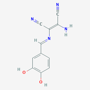 2-Amino-1-(1-aza-2-(3,4-dihydroxyphenyl)vinyl)ethene-1,2-dicarbonitrile