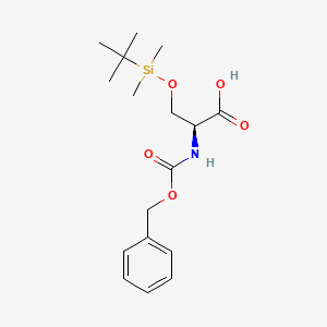 molecular formula C17H27NO5Si B2965050 N-((Benzyloxy)carbonyl)-O-(tert-butyldimethylsilyl)-L-serine CAS No. 146346-84-1