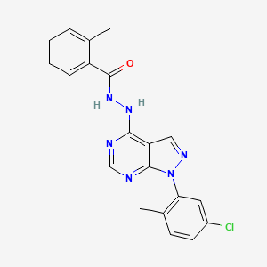 N'-[1-(5-chloro-2-methylphenyl)pyrazolo[3,4-d]pyrimidin-4-yl]-2-methylbenzohydrazide
