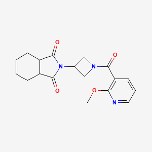 2-(1-(2-methoxynicotinoyl)azetidin-3-yl)-3a,4,7,7a-tetrahydro-1H-isoindole-1,3(2H)-dione
