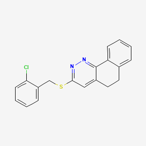 2-Chlorobenzyl 5,6-dihydrobenzo[h]cinnolin-3-yl sulfide