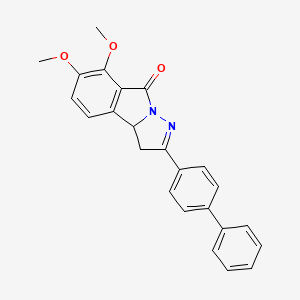 2-([1,1'-biphenyl]-4-yl)-6,7-dimethoxy-3H-pyrazolo[5,1-a]isoindol-8(3aH)-one