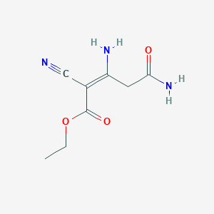 Ethyl 3,5-diamino-2-cyano-5-oxopent-2-enoate