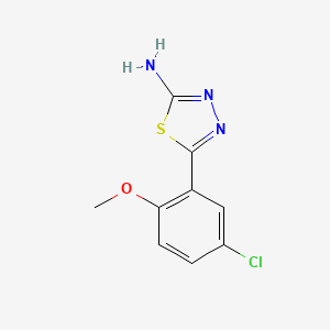 5-(5-Chloro-2-methoxyphenyl)-1,3,4-thiadiazol-2-amine