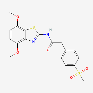 N-(4,7-dimethoxybenzo[d]thiazol-2-yl)-2-(4-(methylsulfonyl)phenyl)acetamide