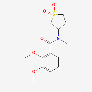 molecular formula C14H19NO5S B2965127 N-(1,1-dioxo-1lambda6-thiolan-3-yl)-2,3-dimethoxy-N-methylbenzamide CAS No. 898425-15-5