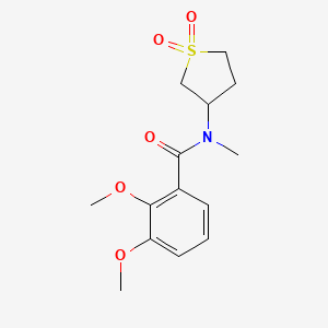 molecular formula C14H19NO5S B2965127 N-(1,1-dioxidotetrahydrothiophen-3-yl)-2,3-dimethoxy-N-methylbenzamide CAS No. 898425-15-5