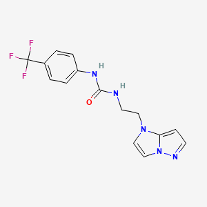 1-(2-(1H-imidazo[1,2-b]pyrazol-1-yl)ethyl)-3-(4-(trifluoromethyl)phenyl)urea