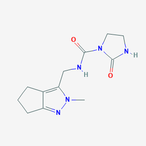 N-((2-methyl-2,4,5,6-tetrahydrocyclopenta[c]pyrazol-3-yl)methyl)-2-oxoimidazolidine-1-carboxamide