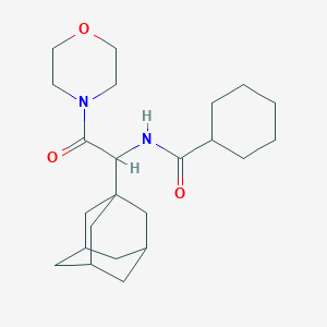 molecular formula C23H36N2O3 B2965179 N-[1-(ADAMANTAN-1-YL)-2-(MORPHOLIN-4-YL)-2-OXOETHYL]CYCLOHEXANECARBOXAMIDE CAS No. 1023917-77-2
