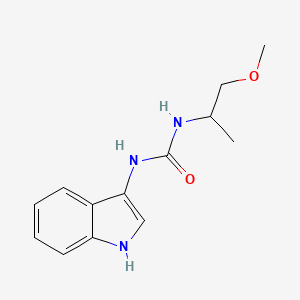 molecular formula C13H17N3O2 B2965193 1-(1H-indol-3-yl)-3-(1-methoxypropan-2-yl)urea CAS No. 899736-46-0