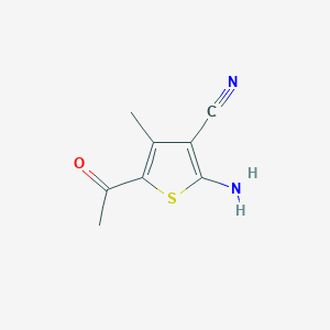 molecular formula C8H8N2OS B2965198 5-Acetyl-2-amino-4-methylthiophene-3-carbonitrile CAS No. 327066-20-6