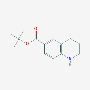 molecular formula C14H19NO2 B2965200 Tert-butyl 1,2,3,4-tetrahydroquinoline-6-carboxylate CAS No. 878291-94-2
