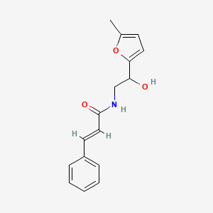 molecular formula C16H17NO3 B2965207 (2E)-N-[2-hydroxy-2-(5-methylfuran-2-yl)ethyl]-3-phenylprop-2-enamide CAS No. 1251711-82-6