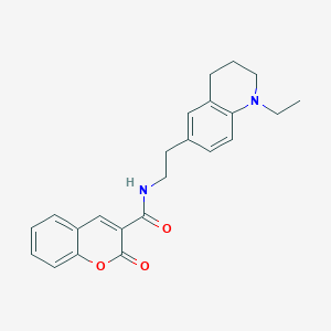 N-(2-(1-ethyl-1,2,3,4-tetrahydroquinolin-6-yl)ethyl)-2-oxo-2H-chromene-3-carboxamide