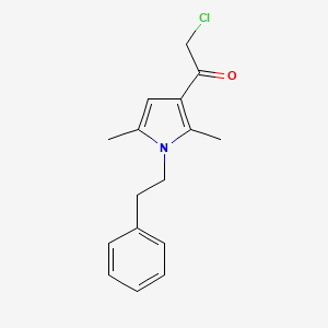 2-chloro-1-[2,5-dimethyl-1-(2-phenylethyl)-1H-pyrrol-3-yl]ethanone