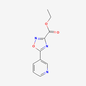 molecular formula C10H9N3O3 B2965316 Ethyl 5-(pyridin-3-yl)-1,2,4-oxadiazole-3-carboxylate CAS No. 151098-17-8