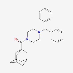 B2965402 1-(Adamantane-1-carbonyl)-4-(diphenylmethyl)piperazine CAS No. 398996-99-1