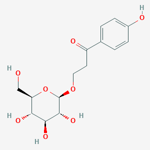 1-(4-hydroxyphenyl)-3-[(2R,3R,4S,5S,6R)-3,4,5-trihydroxy-6-(hydroxymethyl)oxan-2-yl]oxypropan-1-one