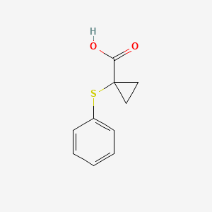 molecular formula C10H10O2S B2965468 1-(Phenylsulfanyl)cyclopropane-1-carboxylic acid CAS No. 36638-57-0