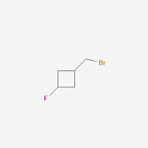 molecular formula C5H8BrF B2965509 1-(Bromomethyl)-3-fluorocyclobutane CAS No. 2089241-88-1