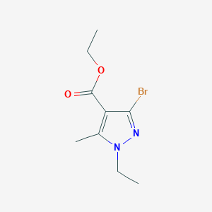 molecular formula C9H13BrN2O2 B2965577 ethyl 3-bromo-1-ethyl-5-methyl-1H-pyrazole-4-carboxylate CAS No. 1946813-33-7