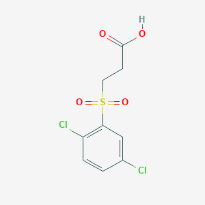 molecular formula C9H8Cl2O4S B2965647 3-[(2,5-Dichlorophenyl)sulfonyl]propanoic acid CAS No. 864233-50-1