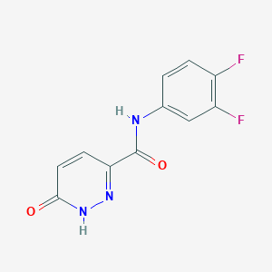 molecular formula C11H7F2N3O2 B2965650 N-(3,4-difluorophenyl)-6-oxo-1H-pyridazine-3-carboxamide CAS No. 900001-75-4