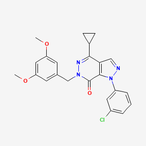 1-(3-chlorophenyl)-4-cyclopropyl-6-(3,5-dimethoxybenzyl)-1H-pyrazolo[3,4-d]pyridazin-7(6H)-one