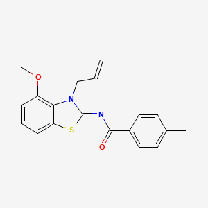 (Z)-N-(3-allyl-4-methoxybenzo[d]thiazol-2(3H)-ylidene)-4-methylbenzamide