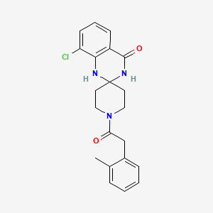8'-chloro-1-(2-(o-tolyl)acetyl)-1'H-spiro[piperidine-4,2'-quinazolin]-4'(3'H)-one