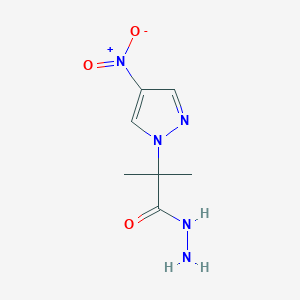 2-methyl-2-(4-nitro-1H-pyrazol-1-yl)propanehydrazide