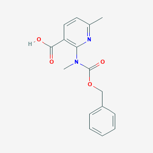 6-Methyl-2-[methyl(phenylmethoxycarbonyl)amino]pyridine-3-carboxylic acid